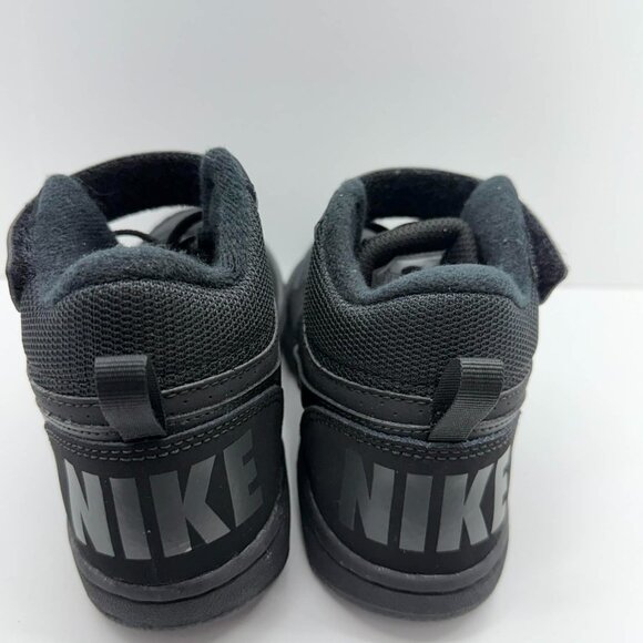 black Nike Court Borough Mid 2 kids' sneakers Triple black, Mid-top basketball - Picture 12 of 14
